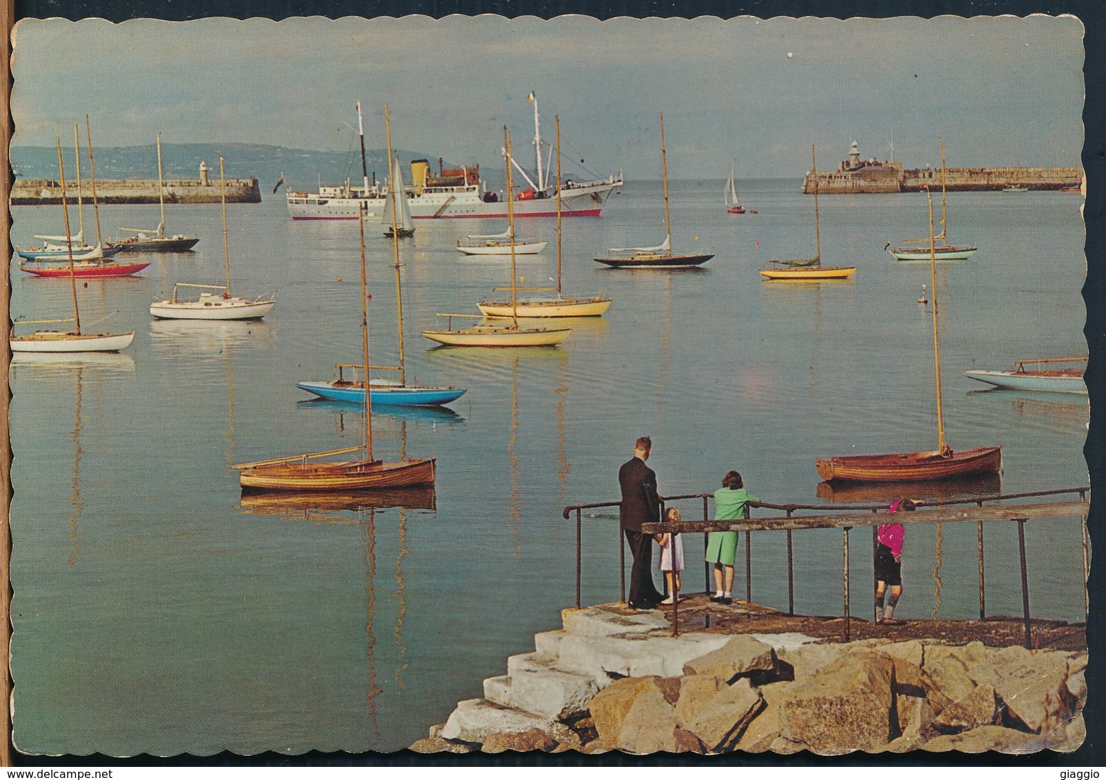 °°° 14839 - IRELAND - DUBLIN - DUN LAOGHAIRE HARBOUR - 1970 With Stamps °°° - Dublin