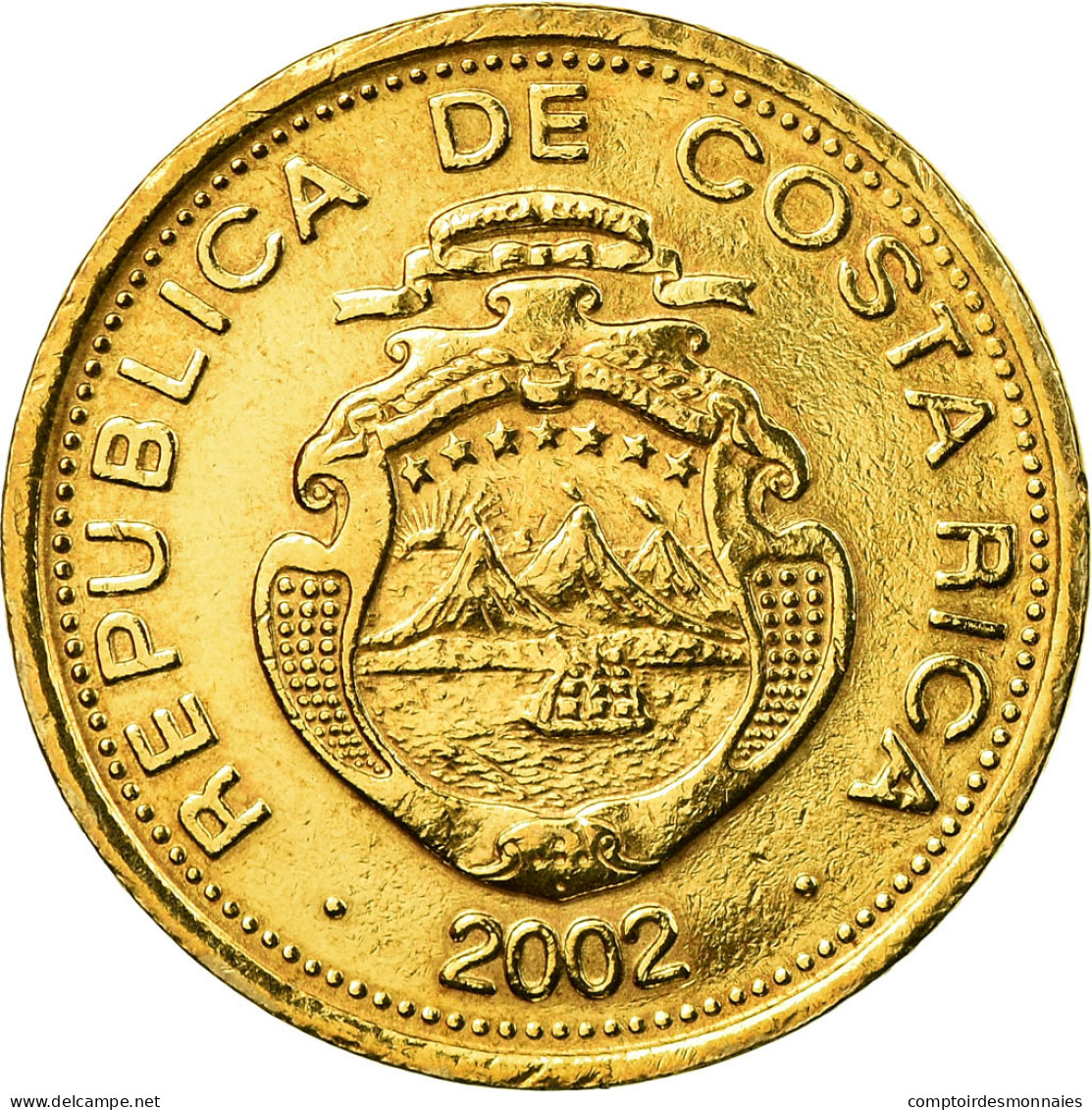 Monnaie, Costa Rica, 10 Colones, 2002, SPL, Laiton, KM:228.2 - Costa Rica