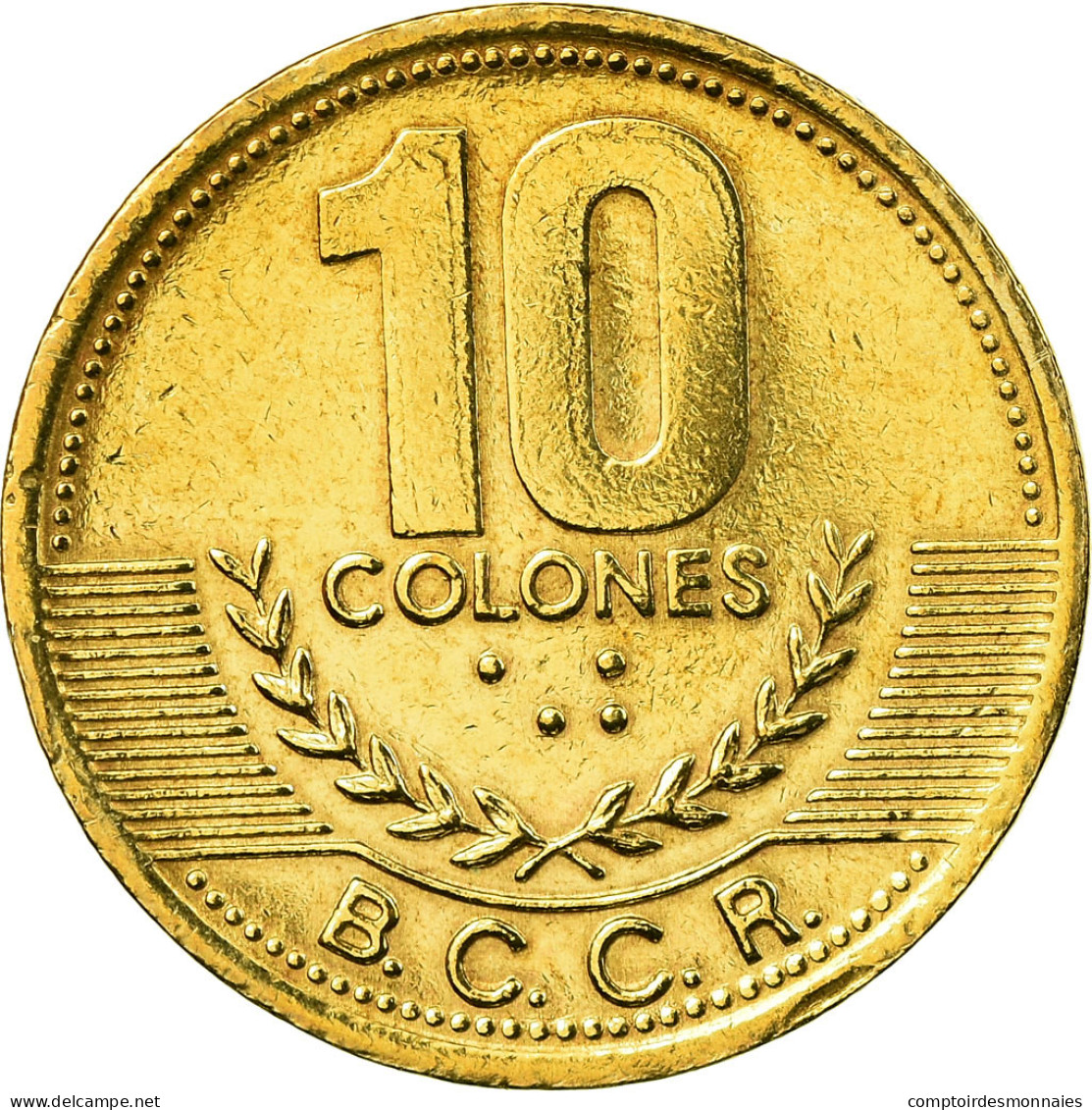 Monnaie, Costa Rica, 10 Colones, 2002, SPL, Laiton, KM:228.2 - Costa Rica