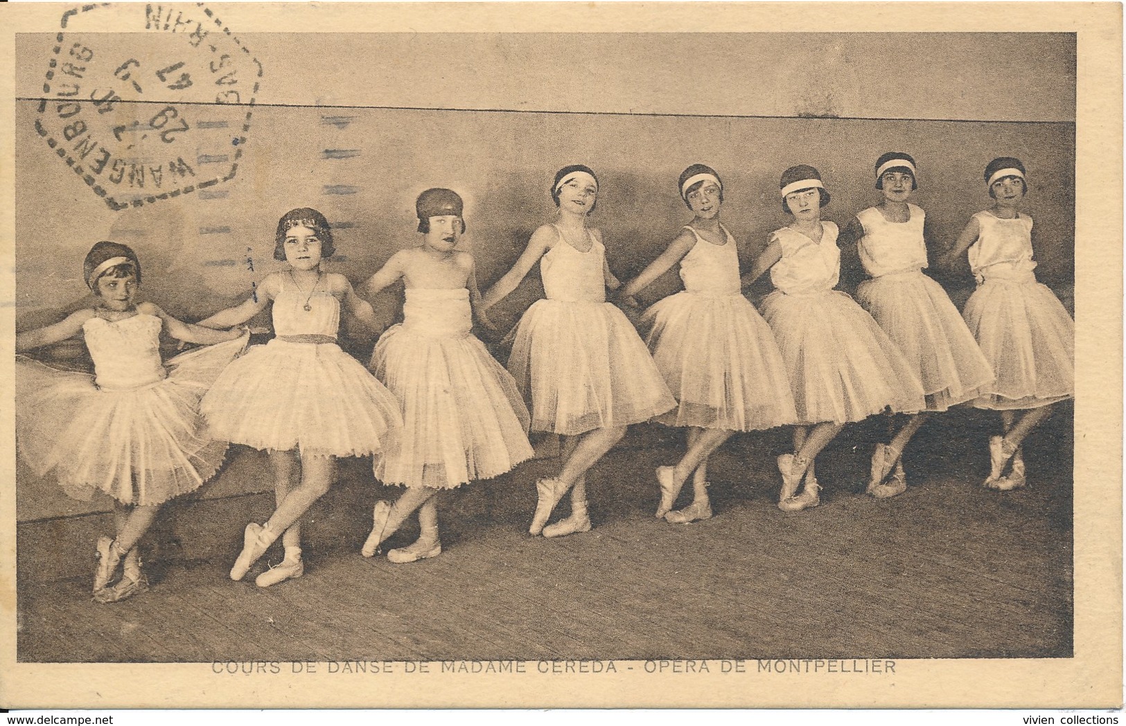 Montpellier (34 - Hérault) Cours De Danse De Madame Cereda - Opéra De Montpellier - édit Studio Bras Circulée 1947 - Montpellier