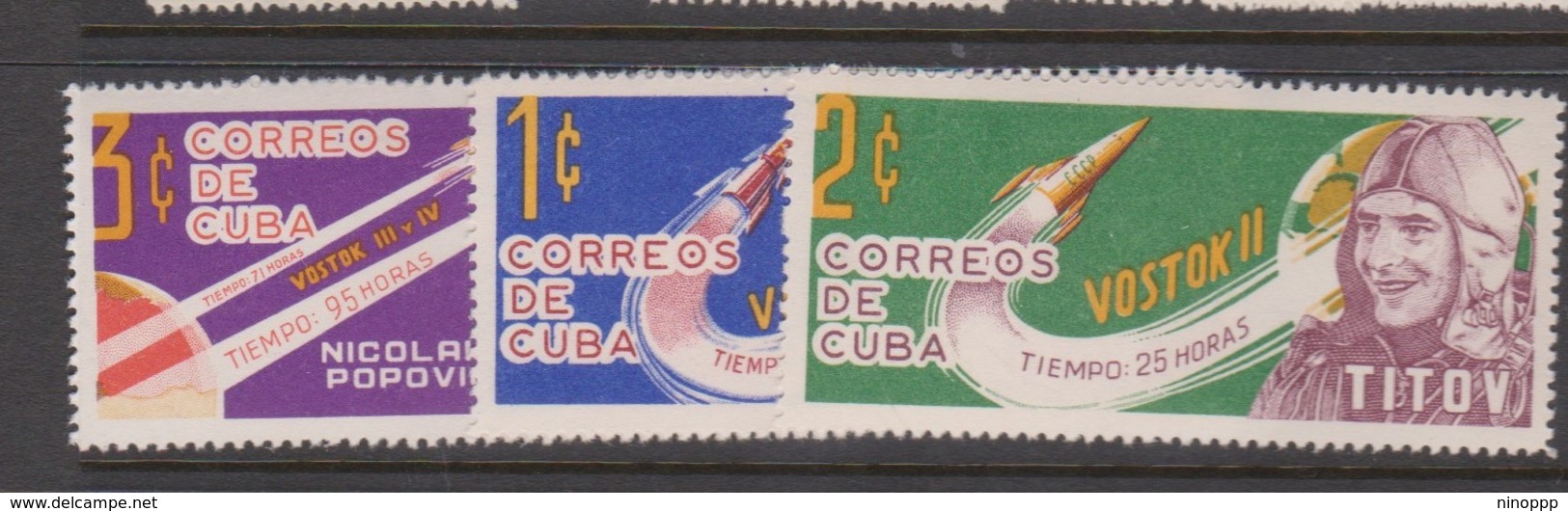 Cuba Sc 775-7 1963 Soviet Space Flights,mint Hinged - América Del Norte