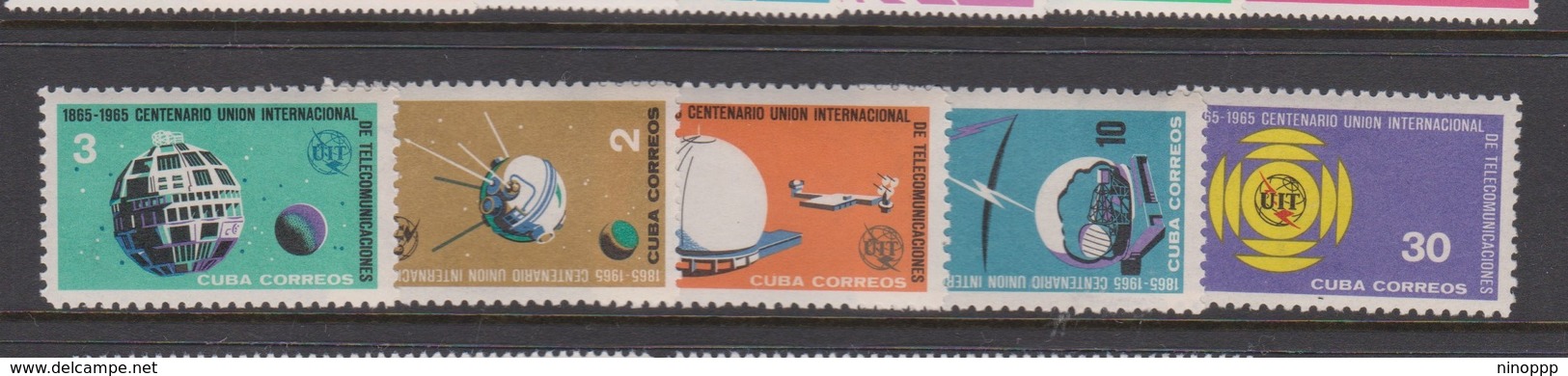 Cuba SG 1225-29 1965 ITU Centenary,mint Hinged - América Del Norte