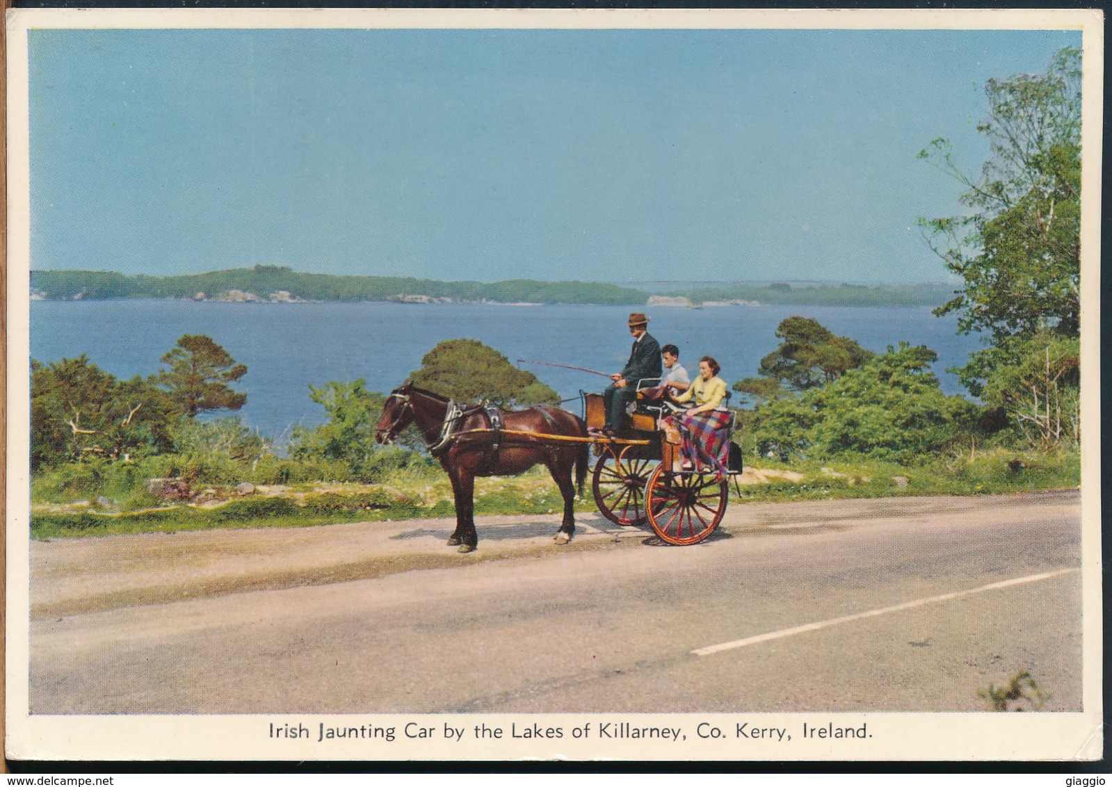 °°° 14842A - IRELAND - IRISH JAUNTING CAR BY THE LAKES OF KILLARNEY - 1967 With Stamps °°° - Kerry