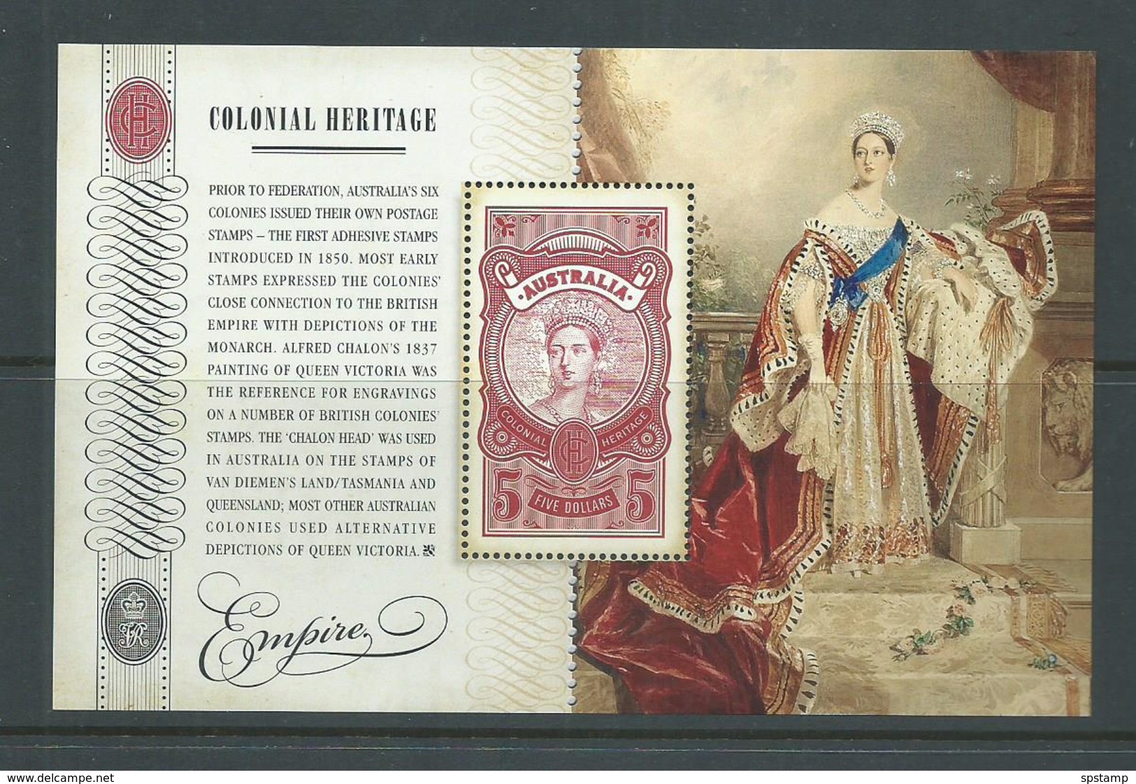 Australia 2010 Empire Colonial Heritage Miniature Sheet MNH - Mint Stamps