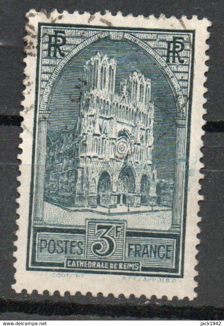 YvertN°259 - 5f  Cathédrale De Reims Type1 - Gebruikt