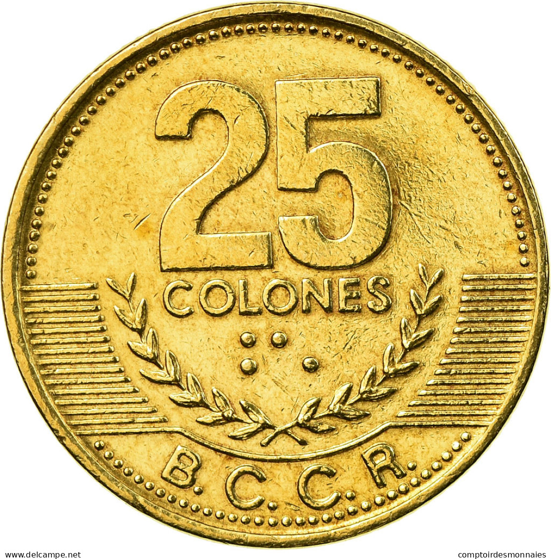 Monnaie, Costa Rica, 25 Colones, 2001, SPL, Laiton, KM:229A - Costa Rica