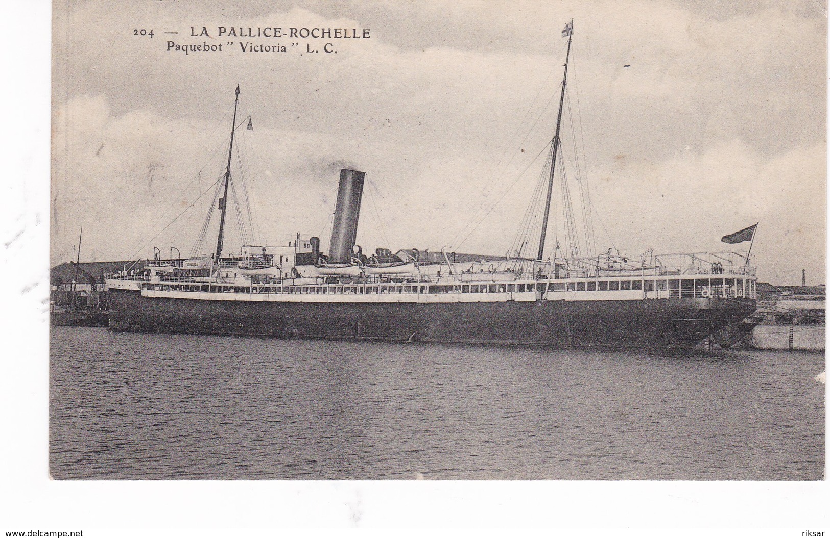 BATEAU PAQUEBOT VICTORIA (LA PALLICE ROCHELLE) - Piroscafi