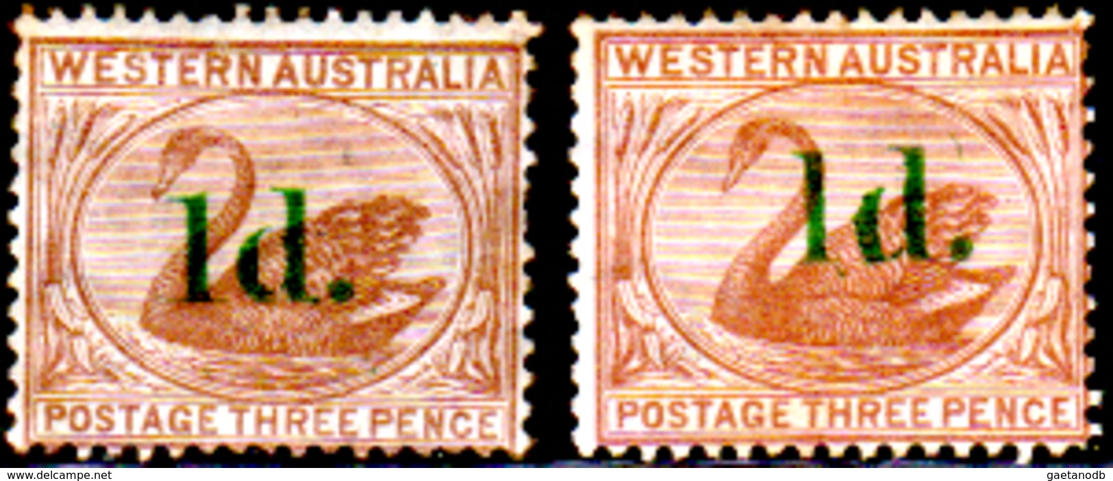 Australia-Occidentale-022 - Emissione 1875 (+) Hinged - Senza Difetti Occulti - - Nuovi