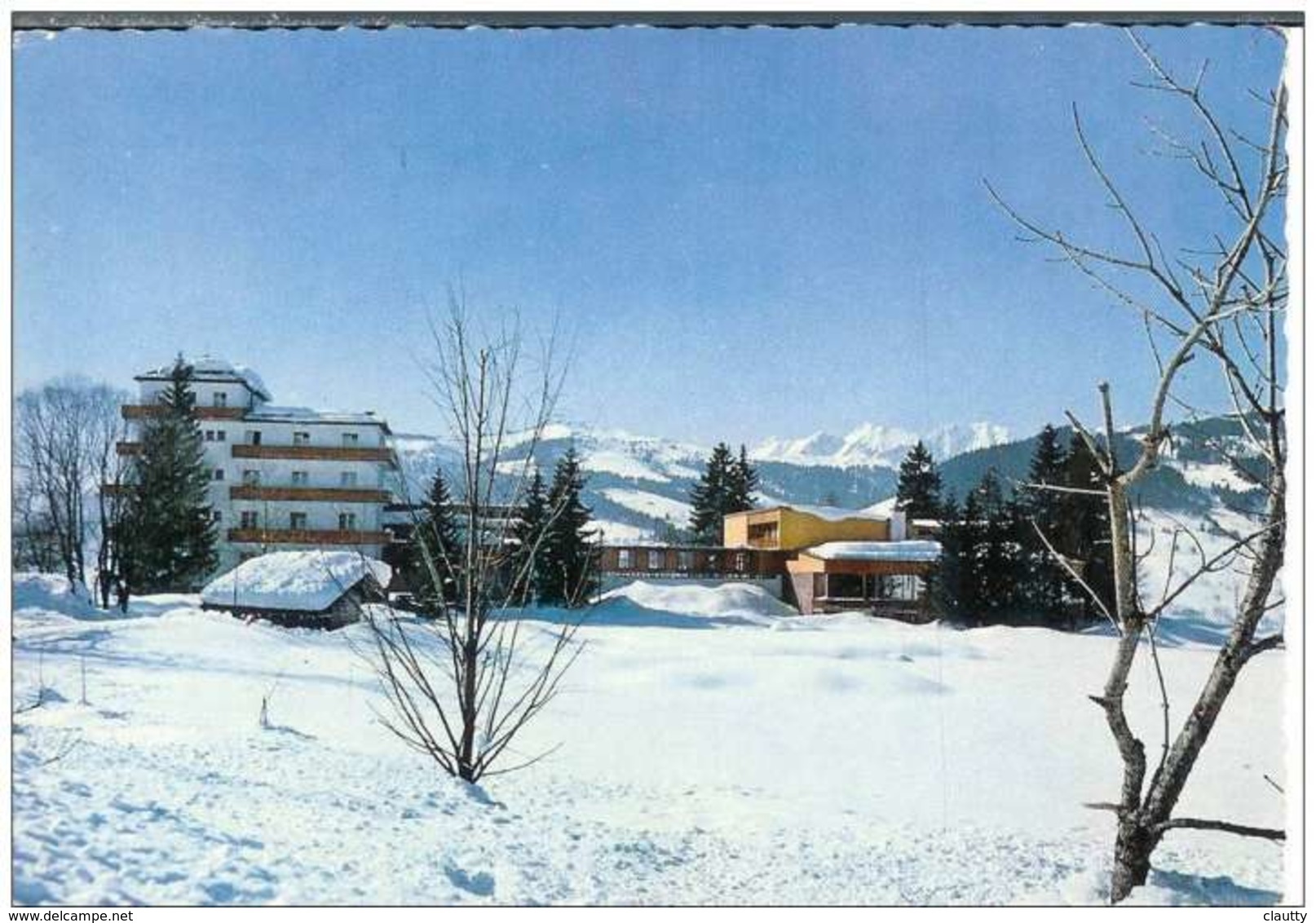 Cpsm 74 Megève , Grand Hôtel Du Mont D'Arbois Chaîne Du Mont Joly , Voyagée 1976 - Megève