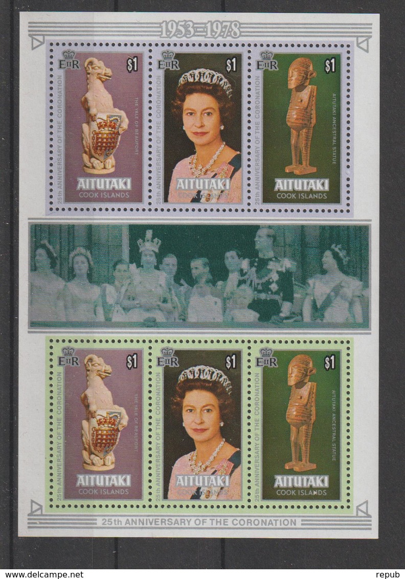 Aitukaki 1978 Reine Elisabeth BF 23 ** MNH - Aitutaki