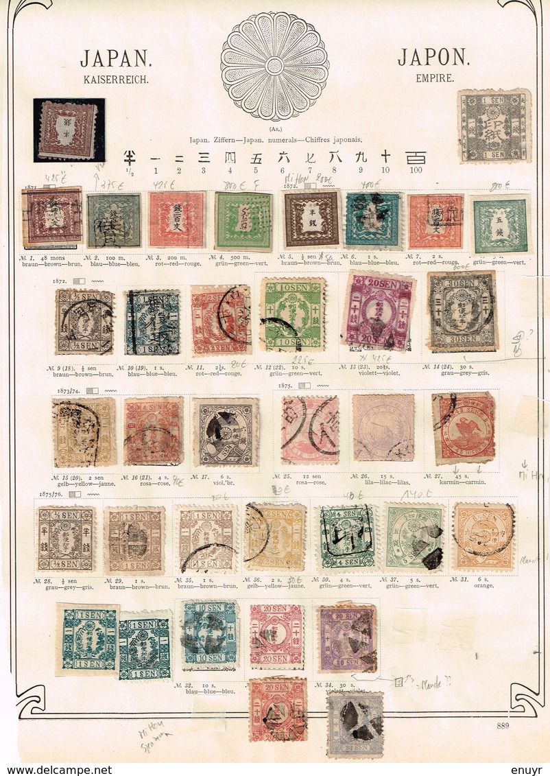 Japon. + Bureau Corée. Ancienne Collection Old Collection - Verzamelingen (zonder Album)