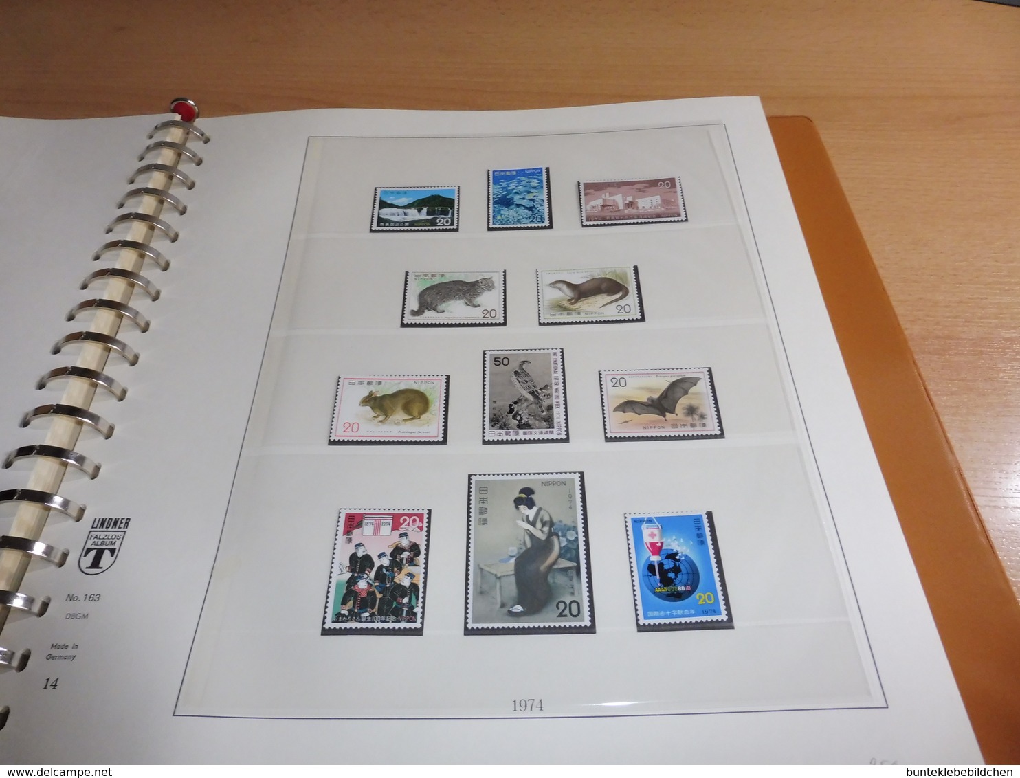 Sammlung Japan 1965 bis 1979 im Lindner- Album **, mit 65 Bildern alles Bebildert.