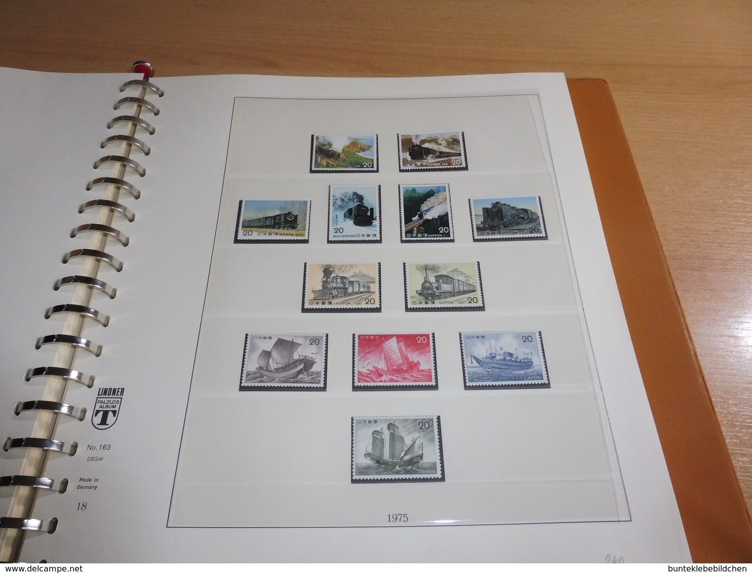 Sammlung Japan 1965 bis 1979 im Lindner- Album **, mit 65 Bildern alles Bebildert.