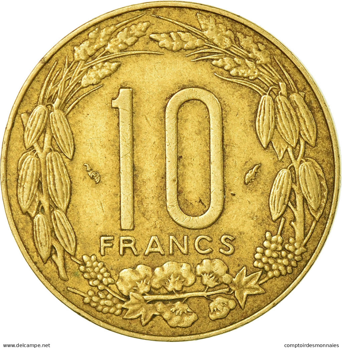 Monnaie, États De L'Afrique Centrale, 10 Francs, 1980, Paris, TTB - Cameroun