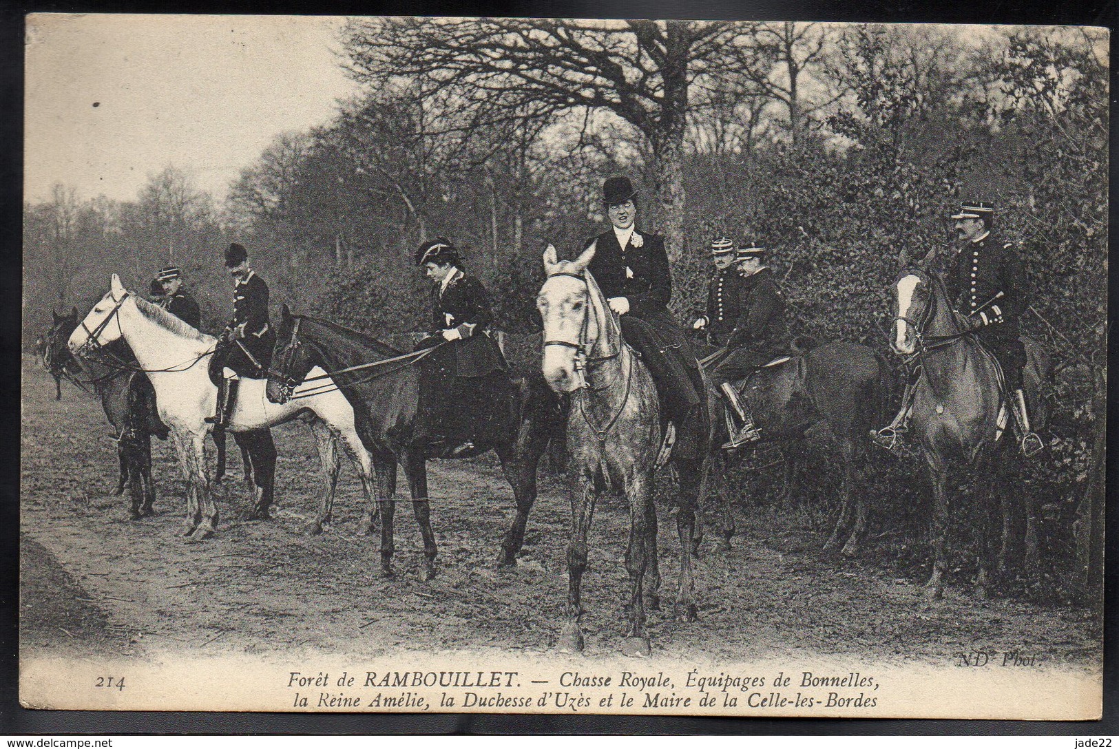 RAMBOUILLET 78 - Chase Royale - Equipage De Bonnelles - La Reine Amélie, La Duchesse D'Uzès Et Le Maire... - #B646 - Rambouillet