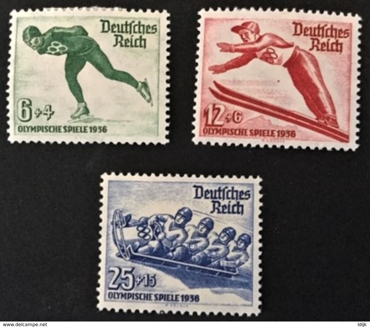 1935 Olympische Winterspiele In Garmisch-Partenkirchen Mi. 600-602*) - Nuevos