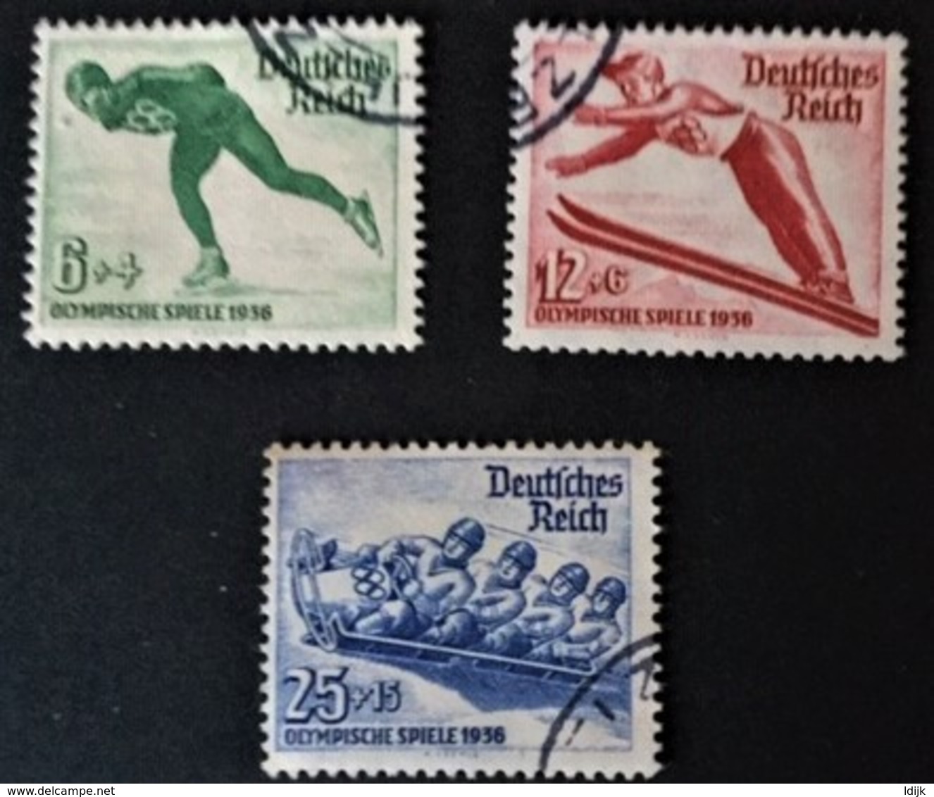 1935 Olympische Winterspiele In Garmisch-Partenkirchen Mi. 600-602 - Usados