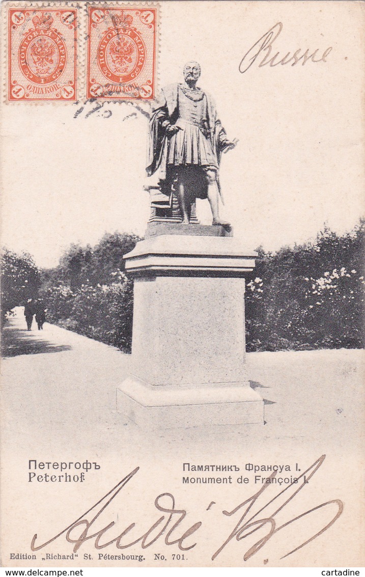 CPA Russie / Россия  - Monument De François 1er  - Début 1900 - Russie