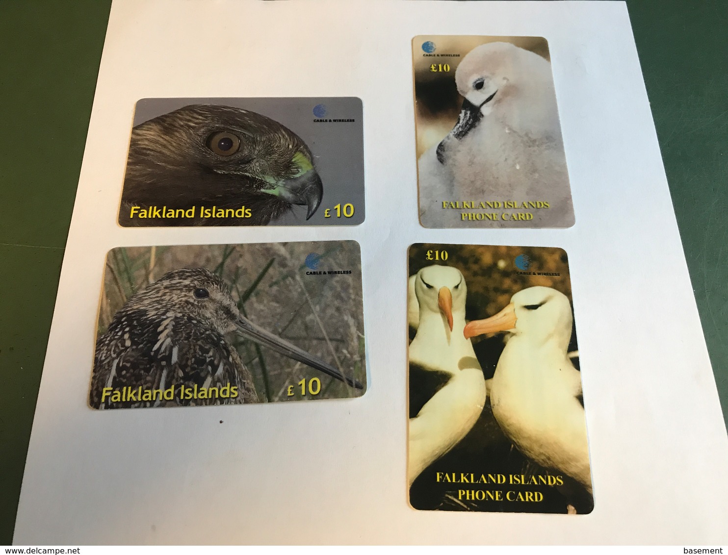 Falkland Islands - 4 Different Phonecards With Birds - Falklandeilanden