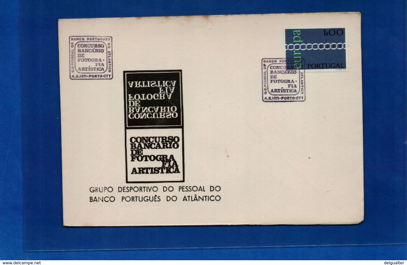 Cover - Portugal - Porto 1971 - Concurso Bancario De Fotografia Artistica - Maximumkaarten