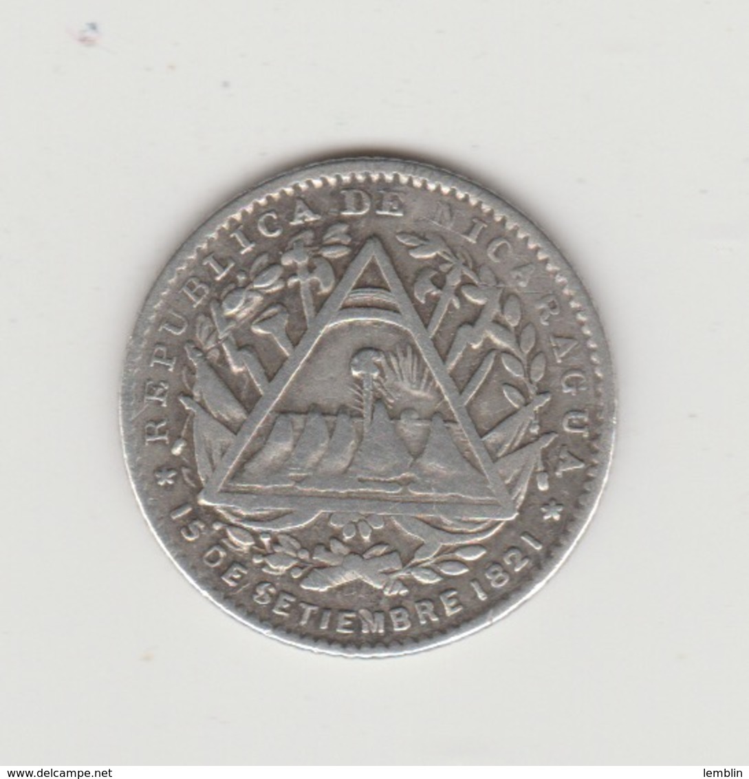 5 CENTAVOS ARGENT 1887 - Nicaragua