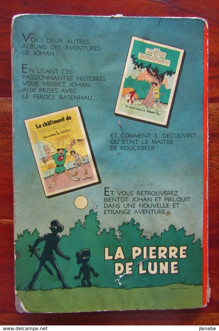 Rare Edition Originale Française De 1956 Du " Johan Et Pirlouit N°3 Le Lutin Du Bois Des Roches " Par PEYO - Johan Et Pirlouit