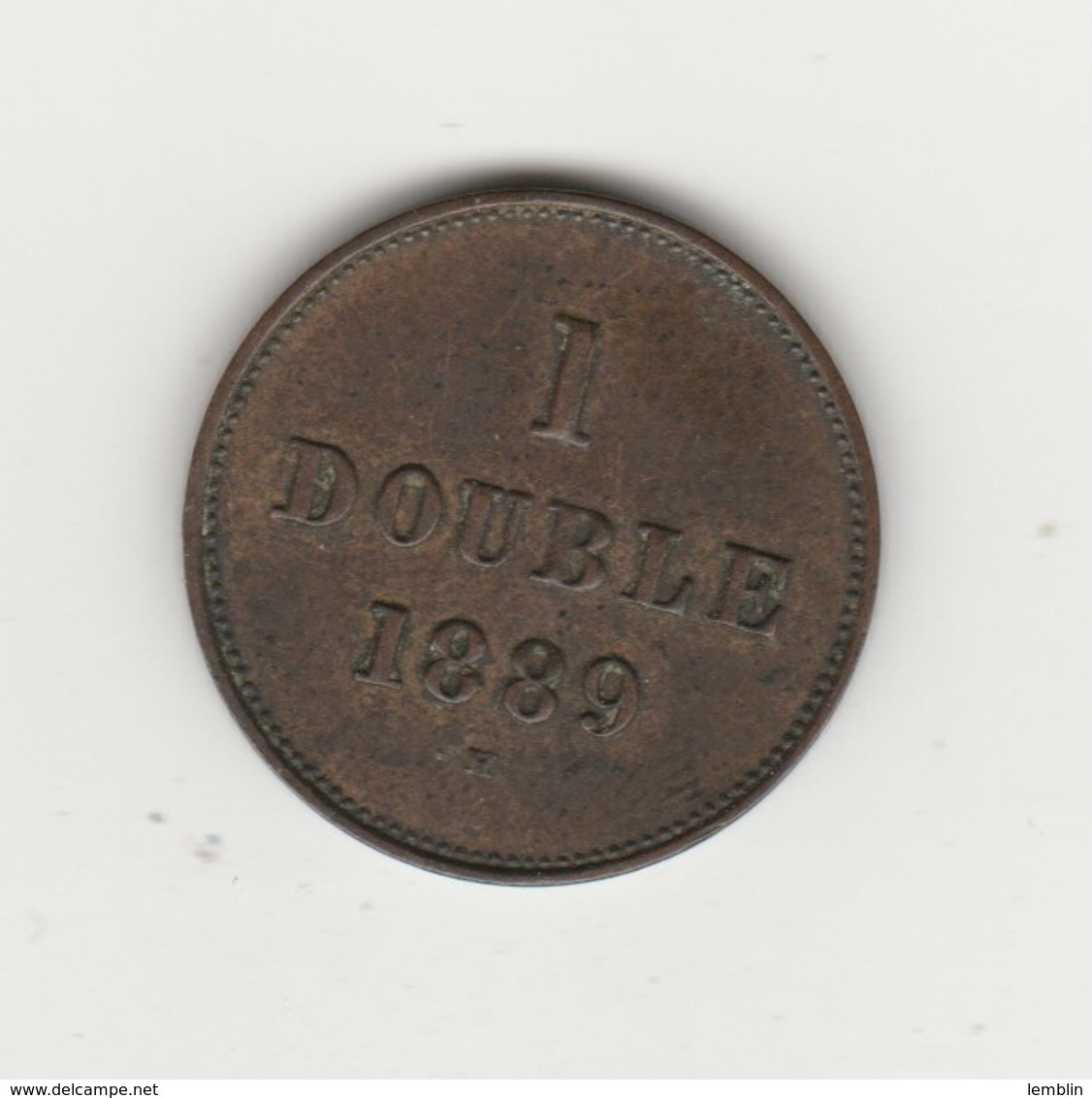 1 DOUBLE 1889 - Guernsey