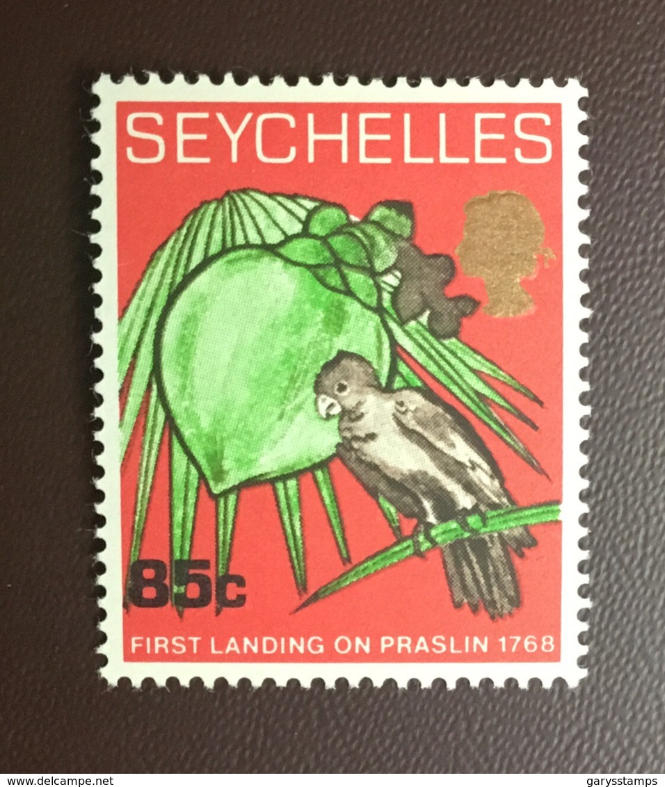 Seychelles 1968 First Landing Black Parrot Birds MNH - Other & Unclassified