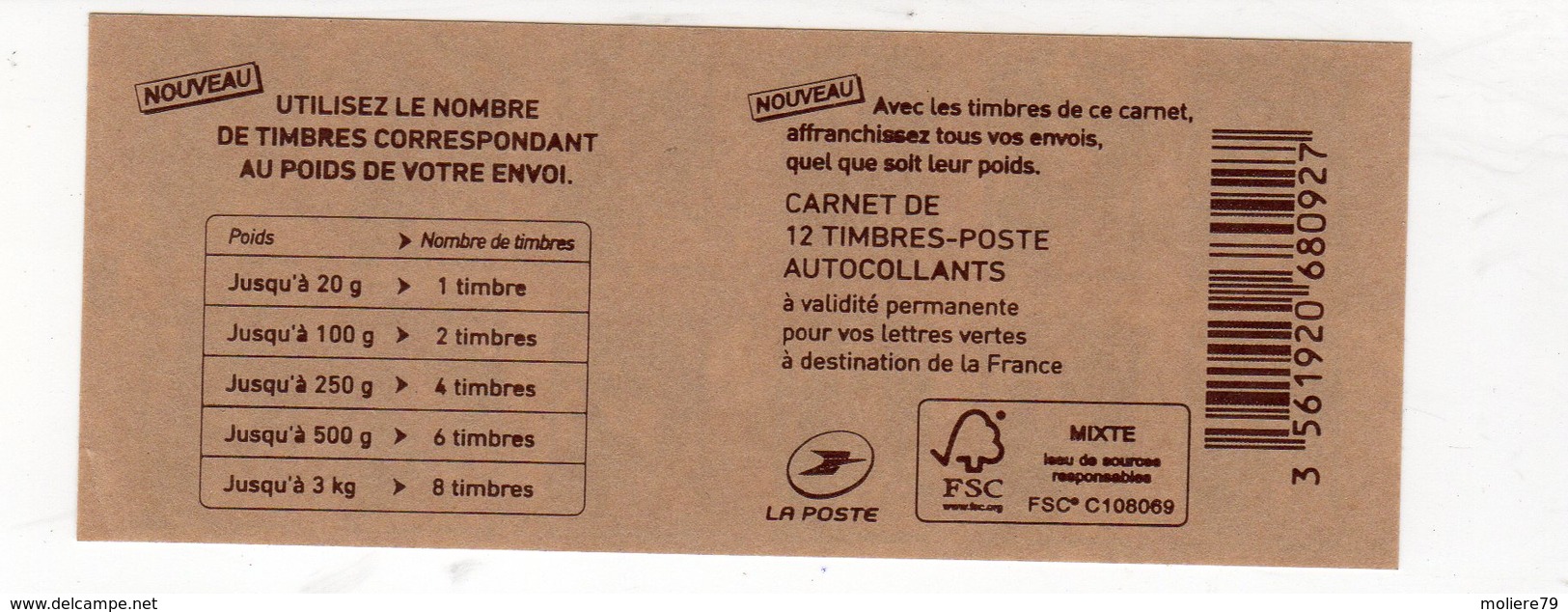 Carnets Marianne De CIAPPA N° 1215 C1 , Lettre Verte - Autres & Non Classés