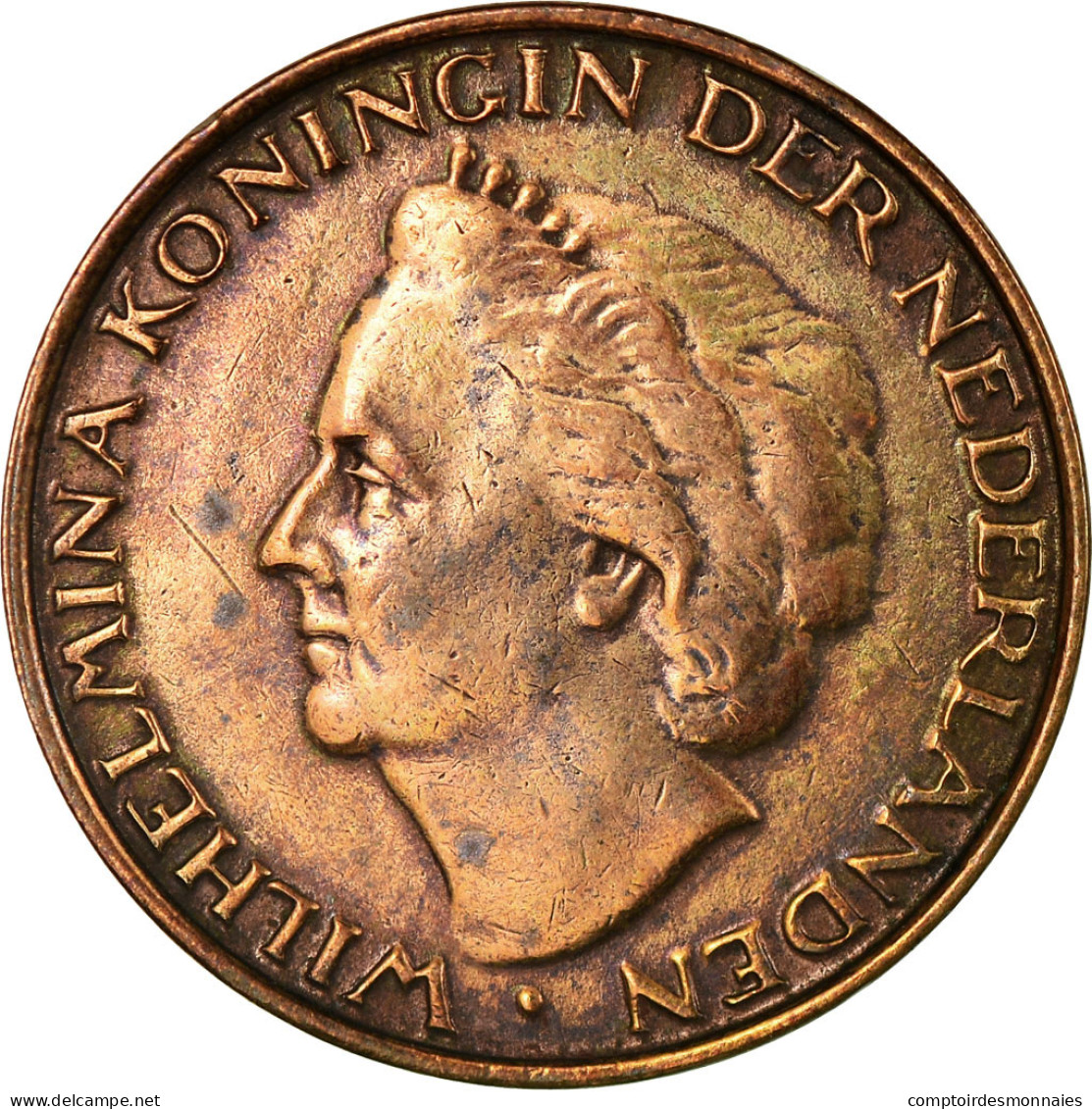 Monnaie, Pays-Bas, Wilhelmina I, 5 Cents, 1948, TTB+, Bronze, KM:176 - 5 Cent