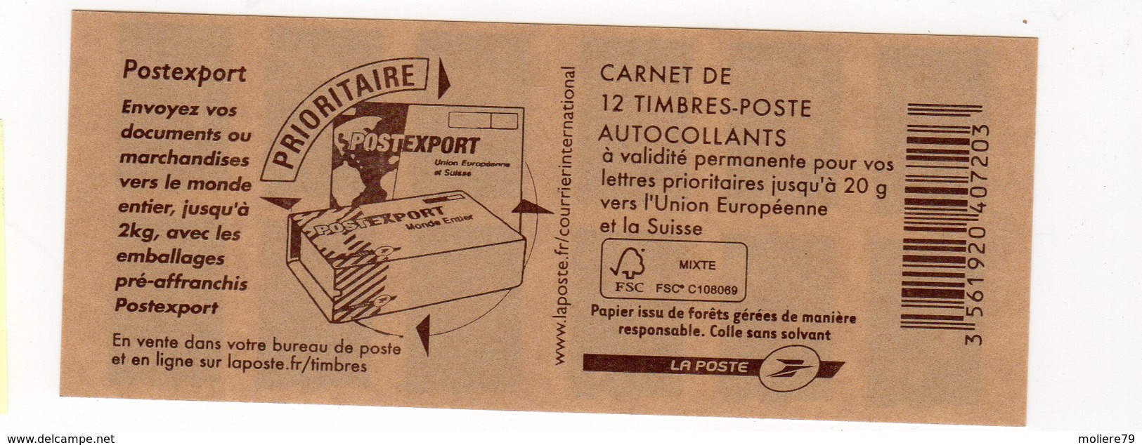 Carnets Marianne De BEAUJARD Bleu Europe N° 592 C3 - Autres & Non Classés