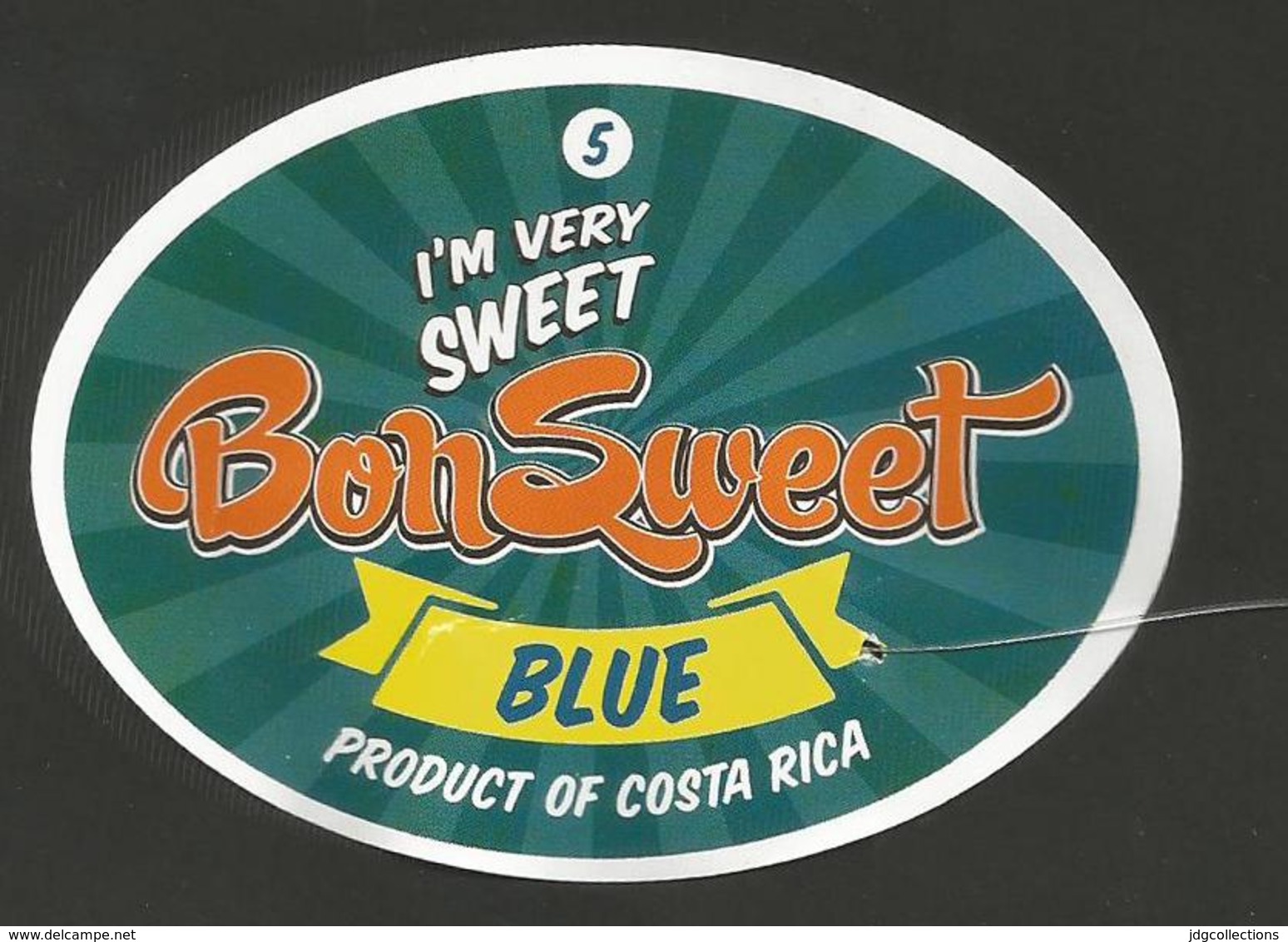 # PINEAPPLE BON SWEET CALIBRE 5 Fruit Tag Balise Etiqueta Anhanger Ananas Pina Costa Rica - Fruits & Vegetables