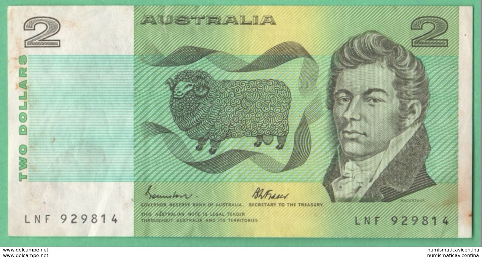 Australia 2 Dollars - 1974-94 Australia Reserve Bank