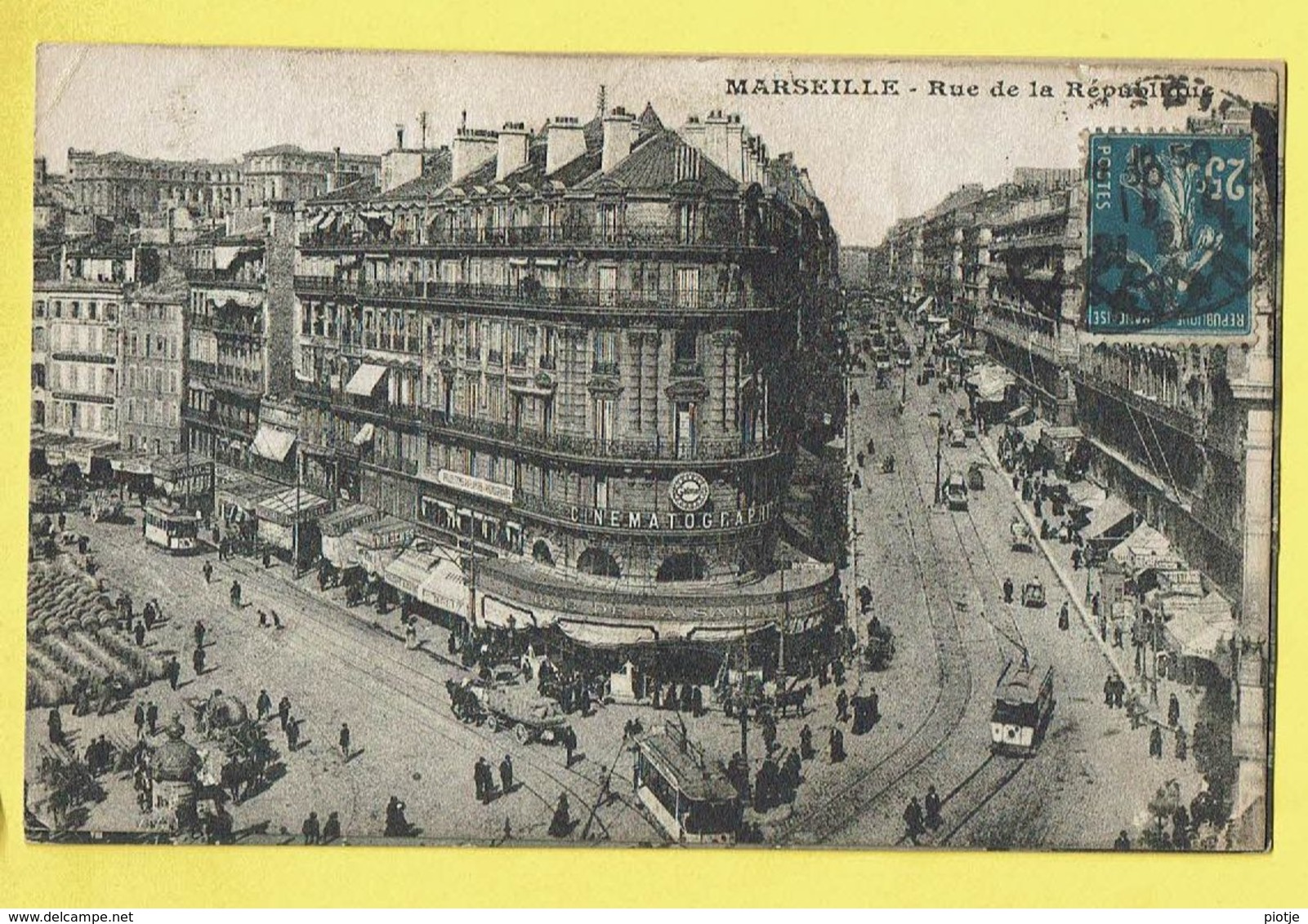 * Marseille (Dép 13 - Bouches Du Rhone - France) * Rue De La République, Tram, Vicinal, Animée, Cinema, Rare - Non Classificati