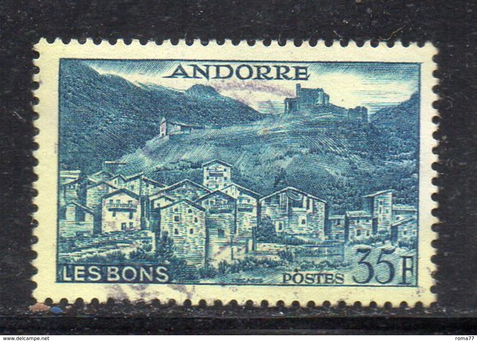 Y1134 - ANDORRA 1955,  Unificato N. 150A Usato  (2380A) . - Usati