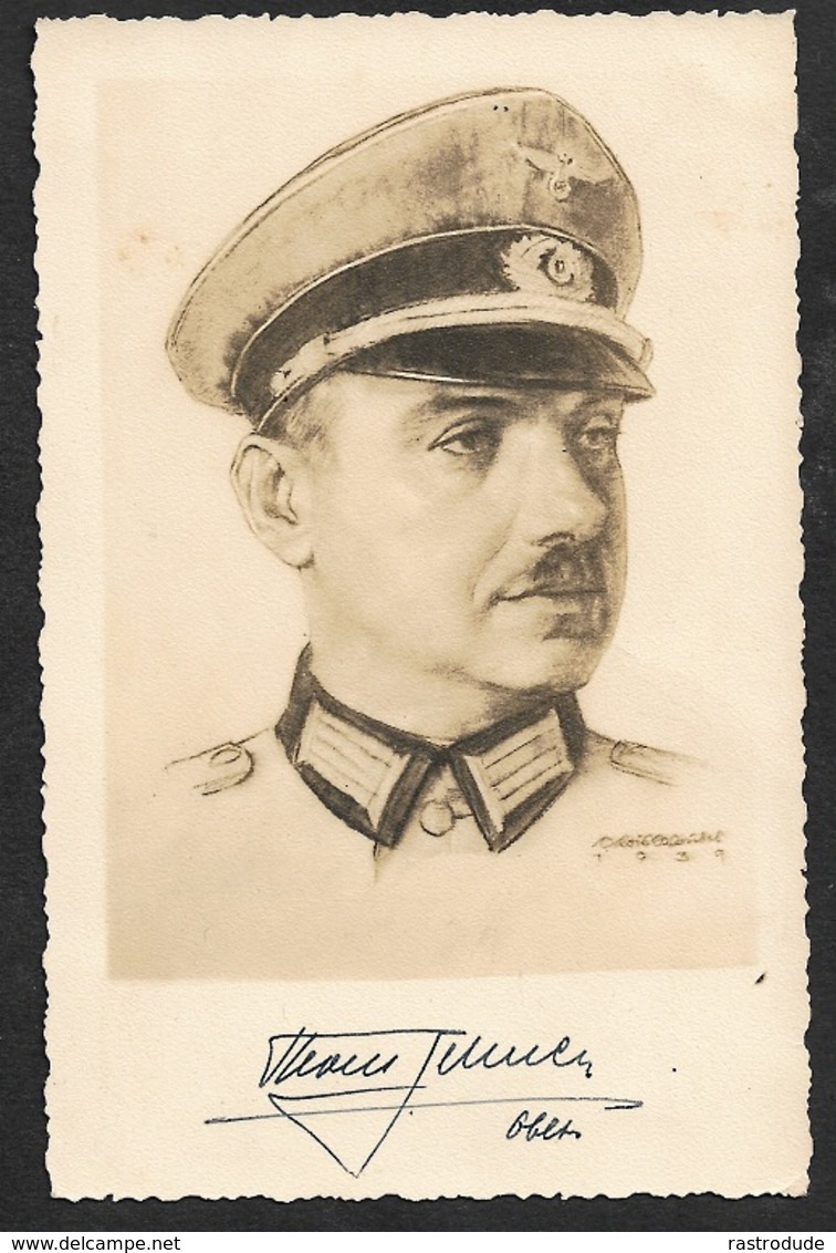 1939 - Deutsches Reich - Original Signierte Postkarte Kolonnenführer- Original Signed Autograph WW II - Autres & Non Classés