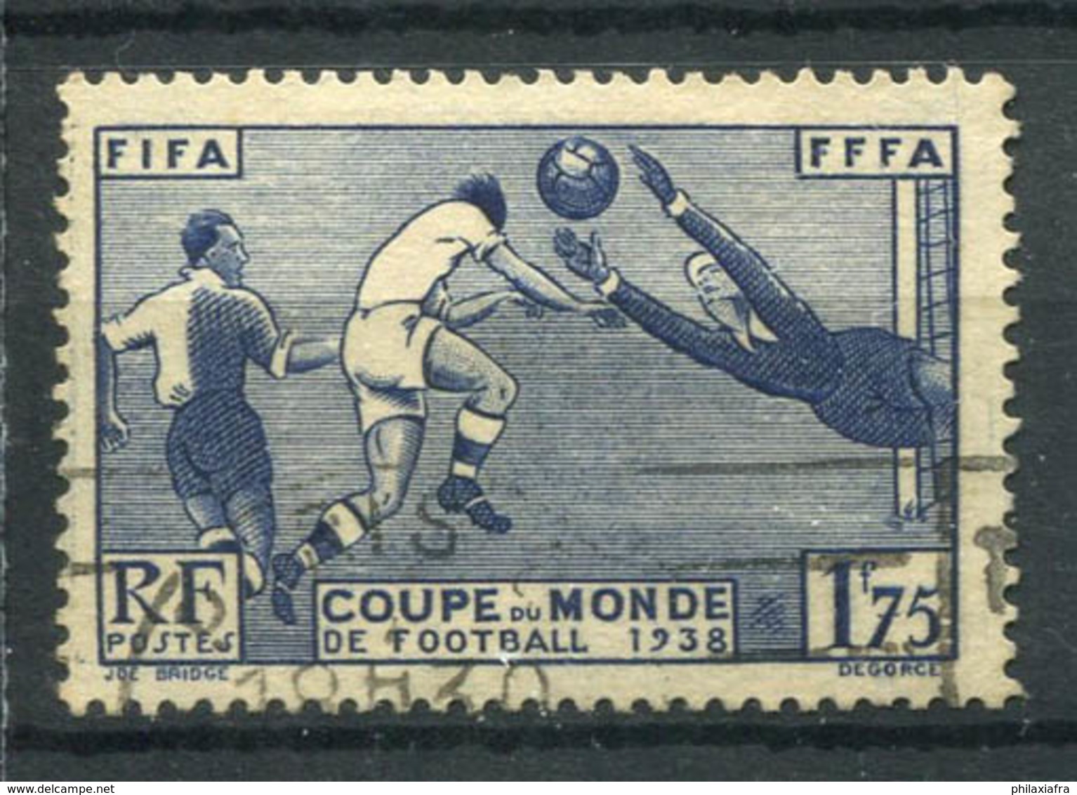 France 1938 Yv. 396 Oblitéré 100% 1 F. 75, Football - Oblitérés