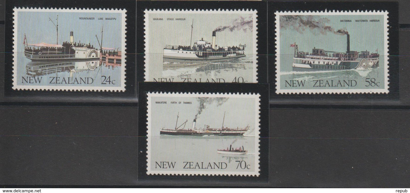 Nouvelle Zélande 1984 Bateaux 863-866 4 Val ** MNH - Nuevos