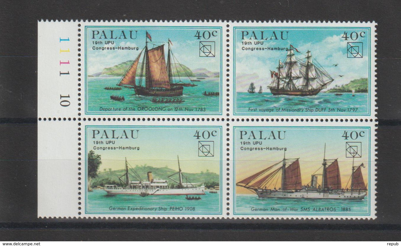 Palau 1984 Bateaux 47-50 4 Val ** MNH - Palau