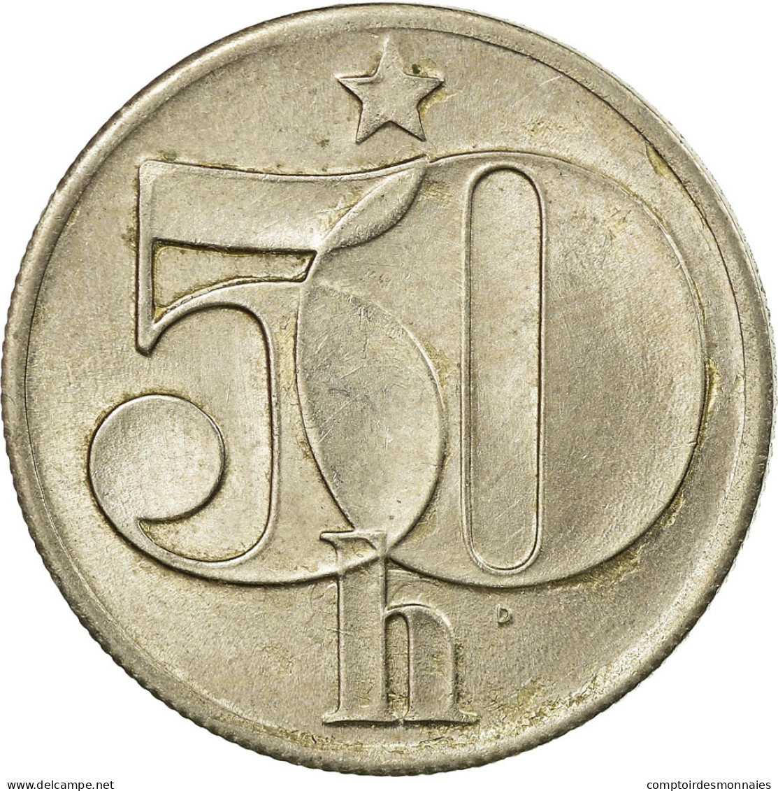 Monnaie, Tchécoslovaquie, 50 Haleru, 1986, TTB, Copper-nickel, KM:89 - Tchécoslovaquie