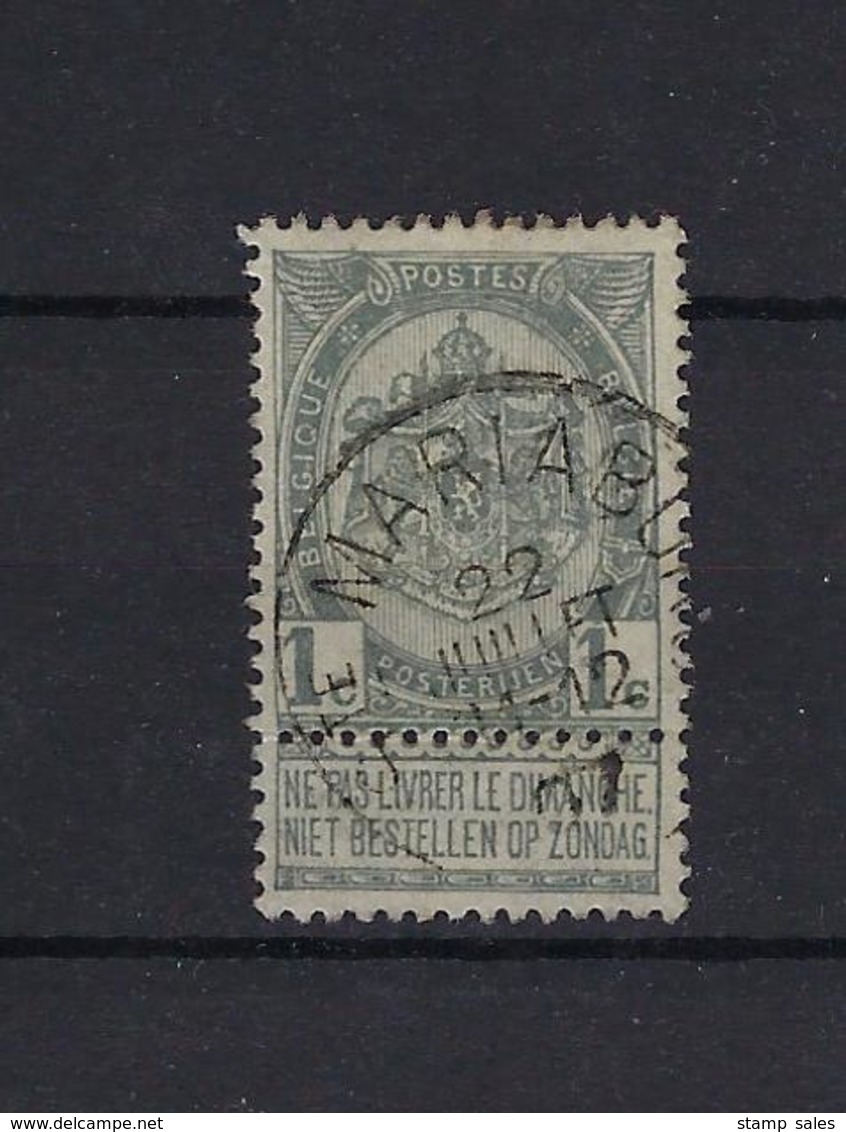 N°53 GESTEMPELD Mariaburg 1907 COBA € R SUPERBE - 1893-1907 Armoiries