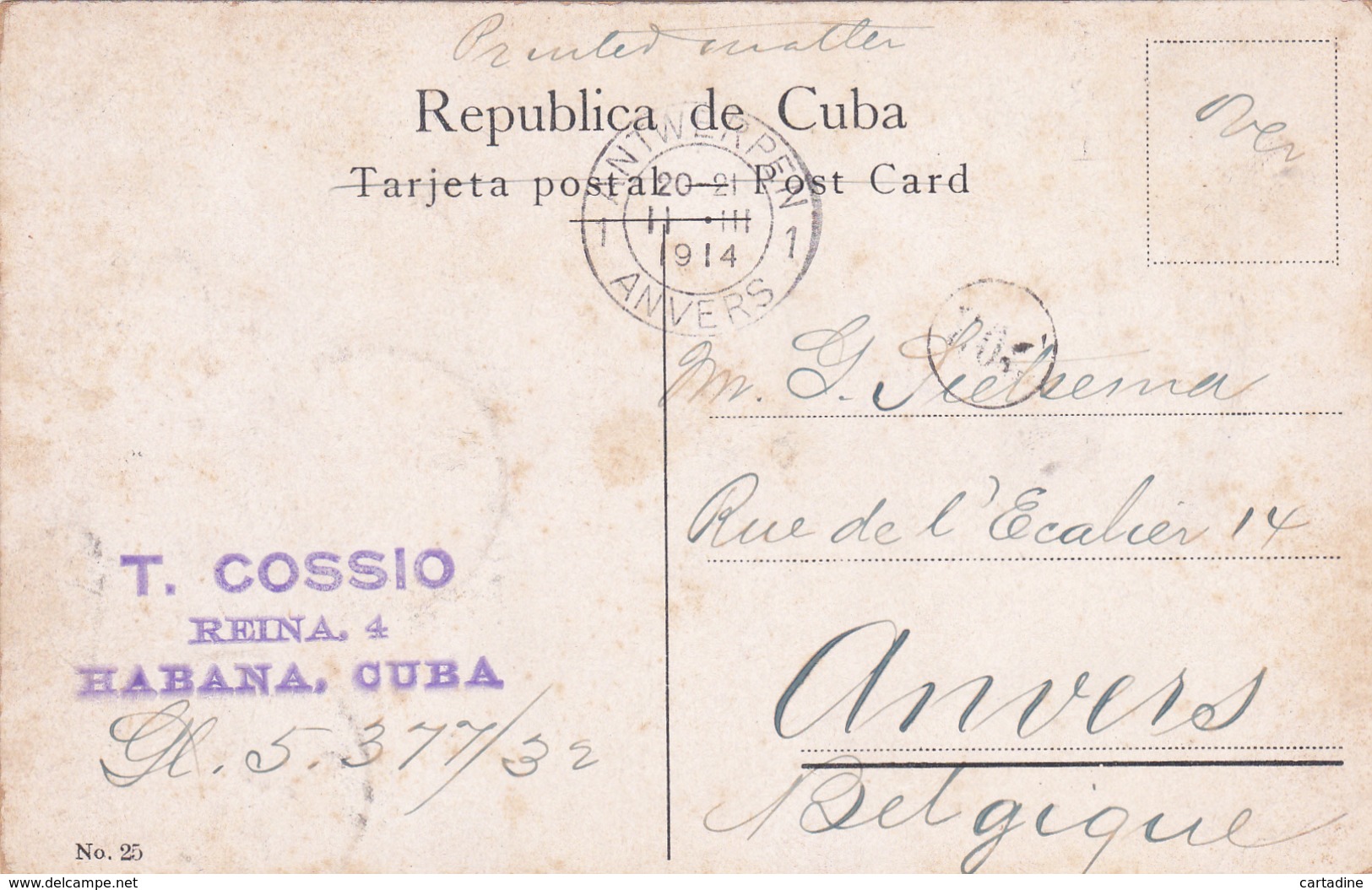 CPA - CUBA - Habana (Havane) - Paseo Del Prado -  Prado Promenade - 1914 - Cuba