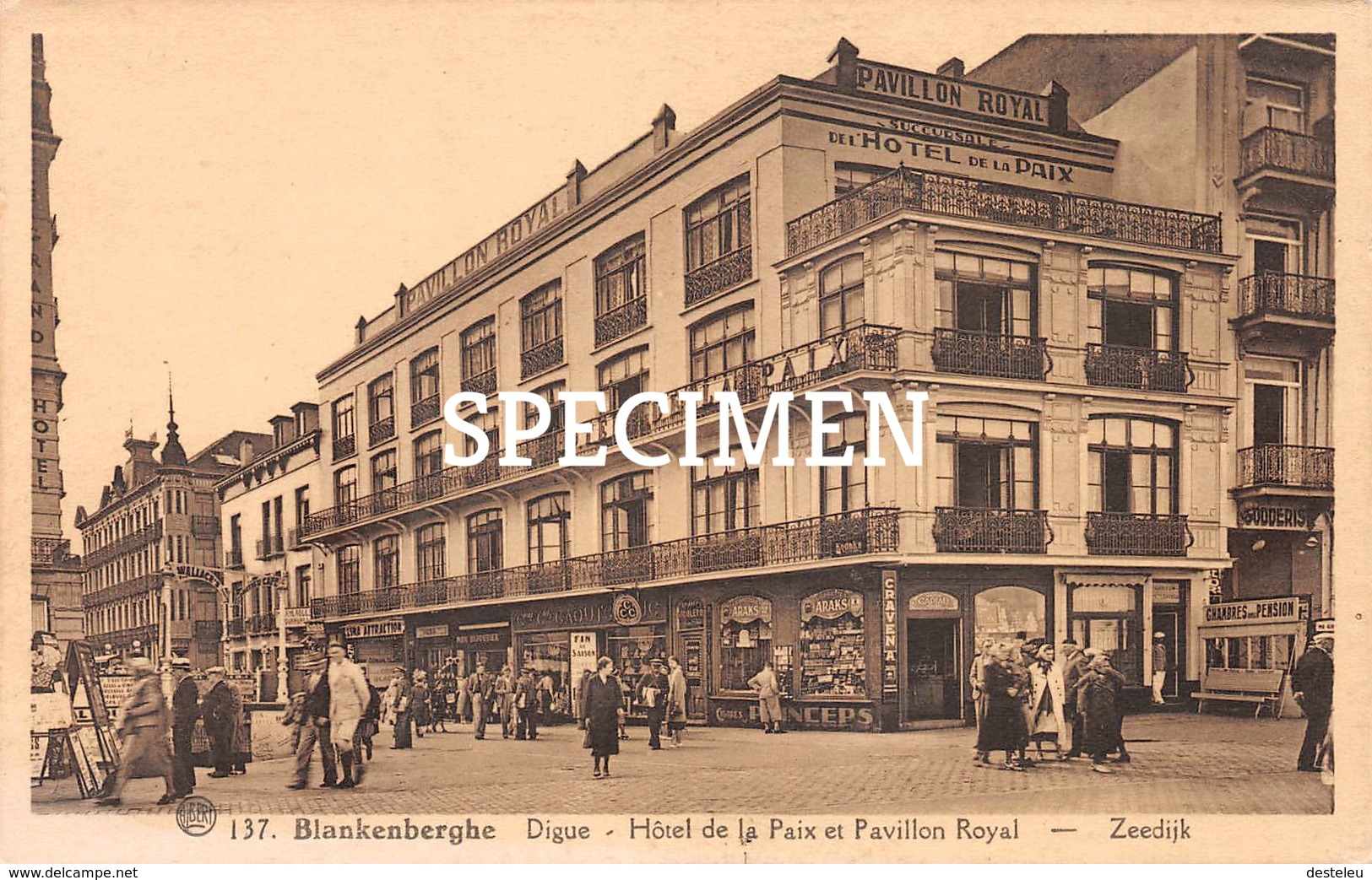 137 Digue - Hôtel De La Paix Et Pavillon Royal - Blankenberghe - Blankenberge - Blankenberge