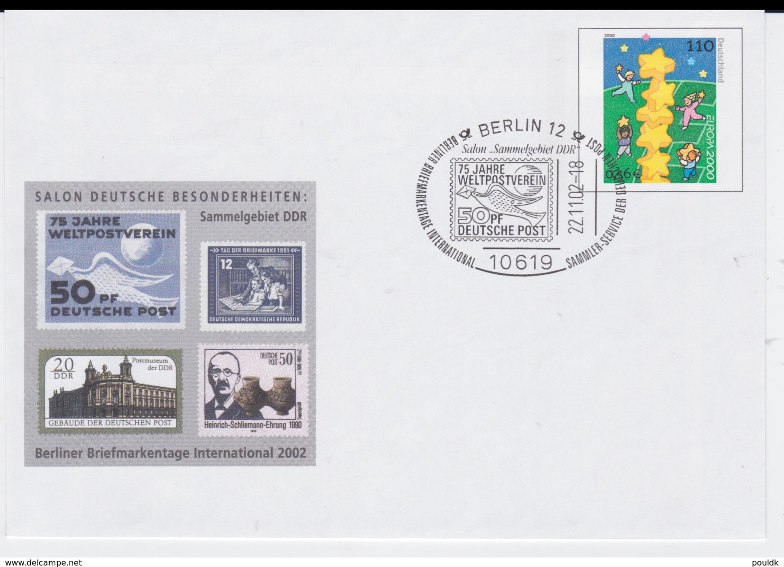 Germany Ganzsache/Postal Stationary 2000 Europa CEPT W/print Berliner Briefmarkentage 2002 - Used (G95-38) - Buste Private - Usati