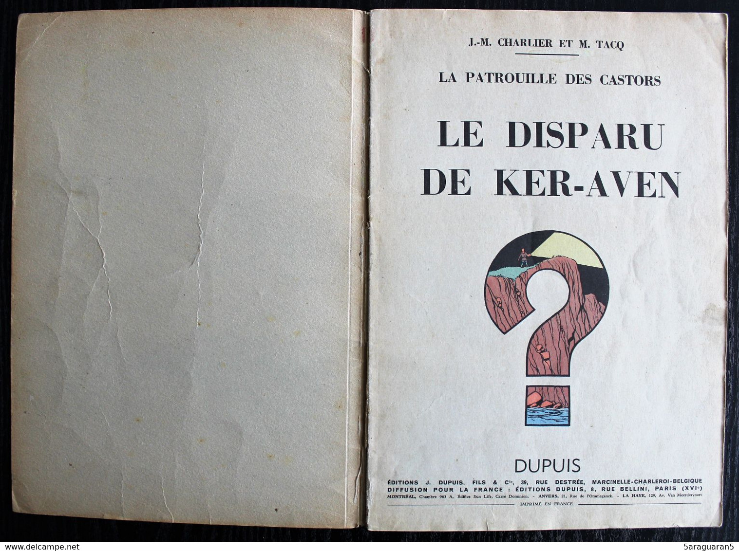 BD LA PATROUILLE DES CASTORS - 2 - Le Disparu De Ker Aven - EO 1957 - Patrouille Des Castors, La