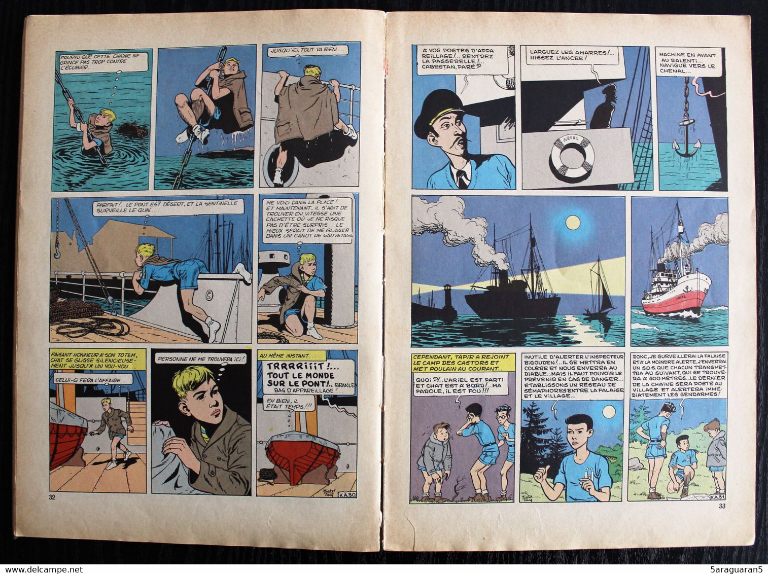 BD LA PATROUILLE DES CASTORS - 2 - Le disparu de Ker Aven - EO 1957