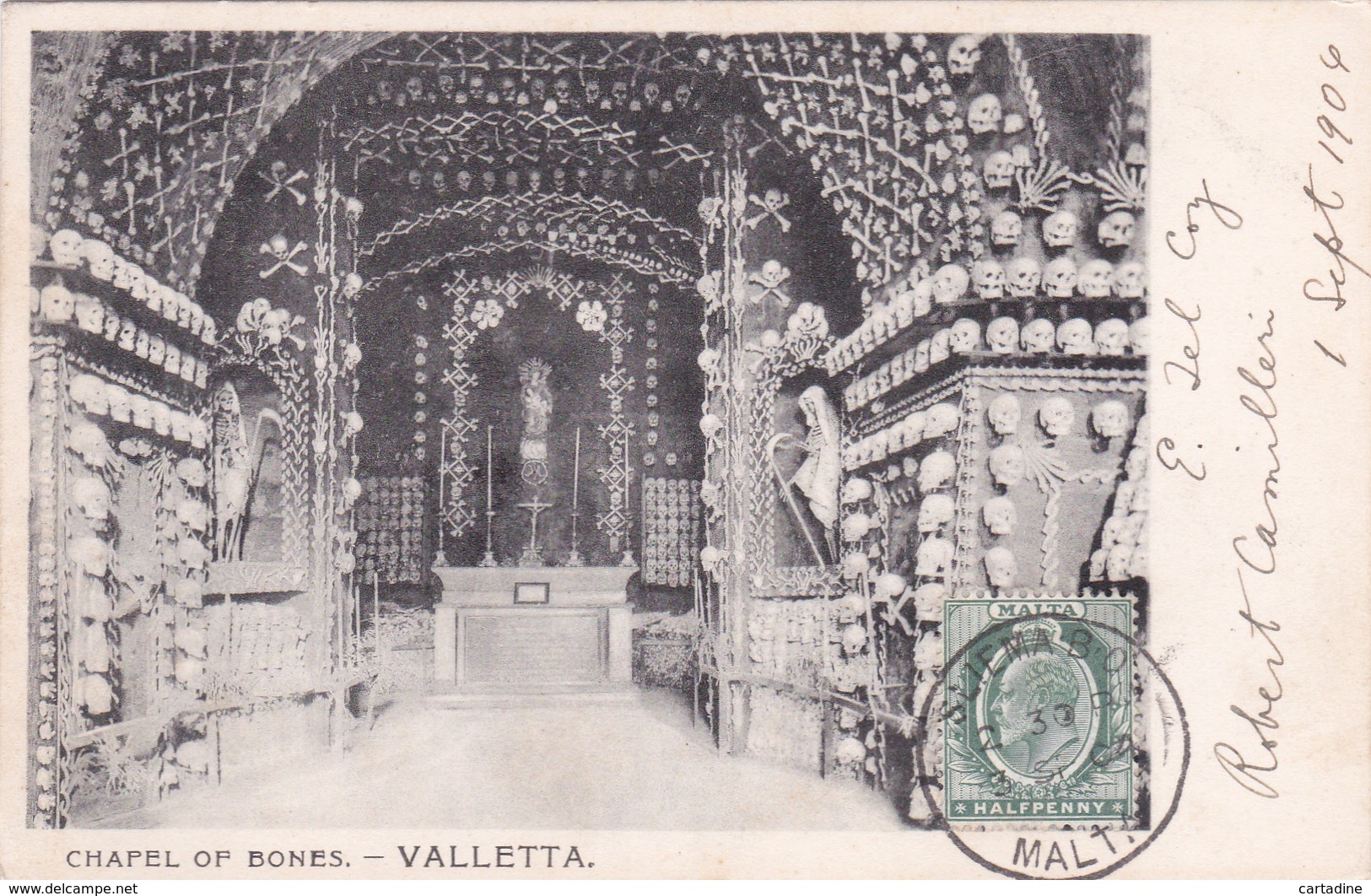 CPA - Malte / Malta - Chapel Of Bones - Valletta - 1904 - Malta