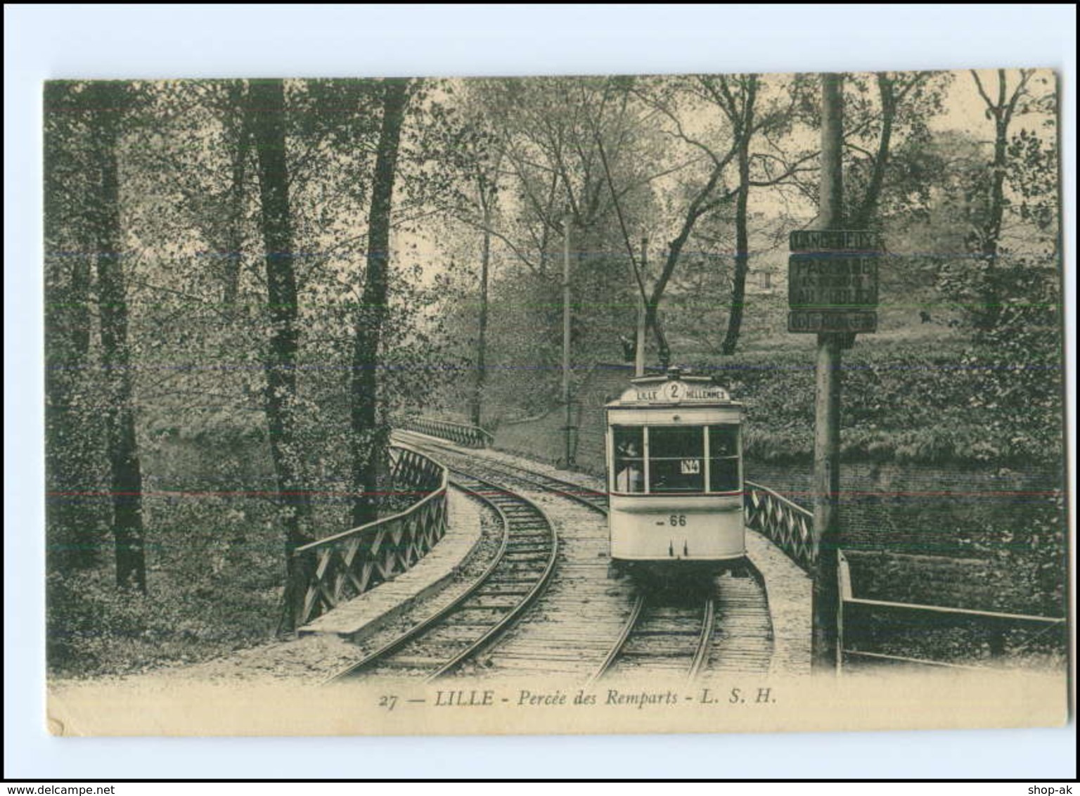 XX004483/ Lille Percée Des Remparts  Straßenbahn AK 1915 Frankreich -592- - Other & Unclassified