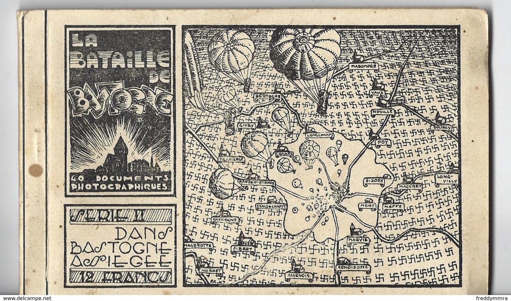 Bastogne: Carnet  II De La Bataille Des Ardennes (10 Cartes Différentes) - Bastogne