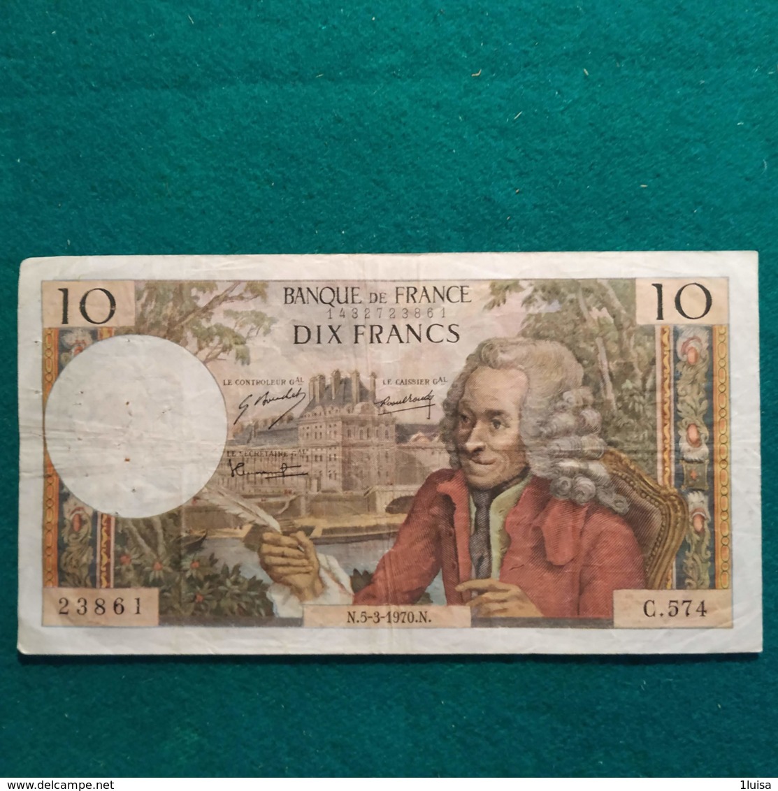 Francia 10 Francs 1970 - 10 F 1963-1973 ''Voltaire''